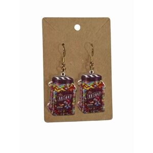 New Novelty Fashion Earrings chocolate candy tub